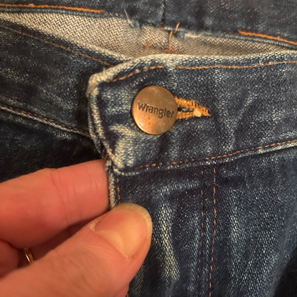Vintage Blue Bell Wrangler Denim Jeans Straight Fit 36x32 Diamond W - Picture 7 of 8